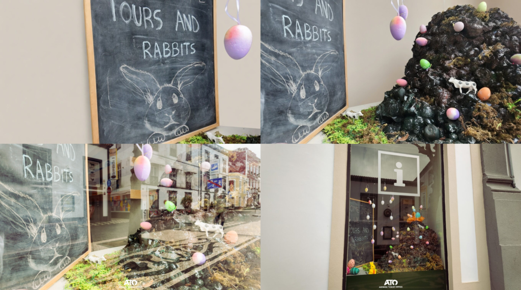 Montra de Páscoa da Azores Ticket Office