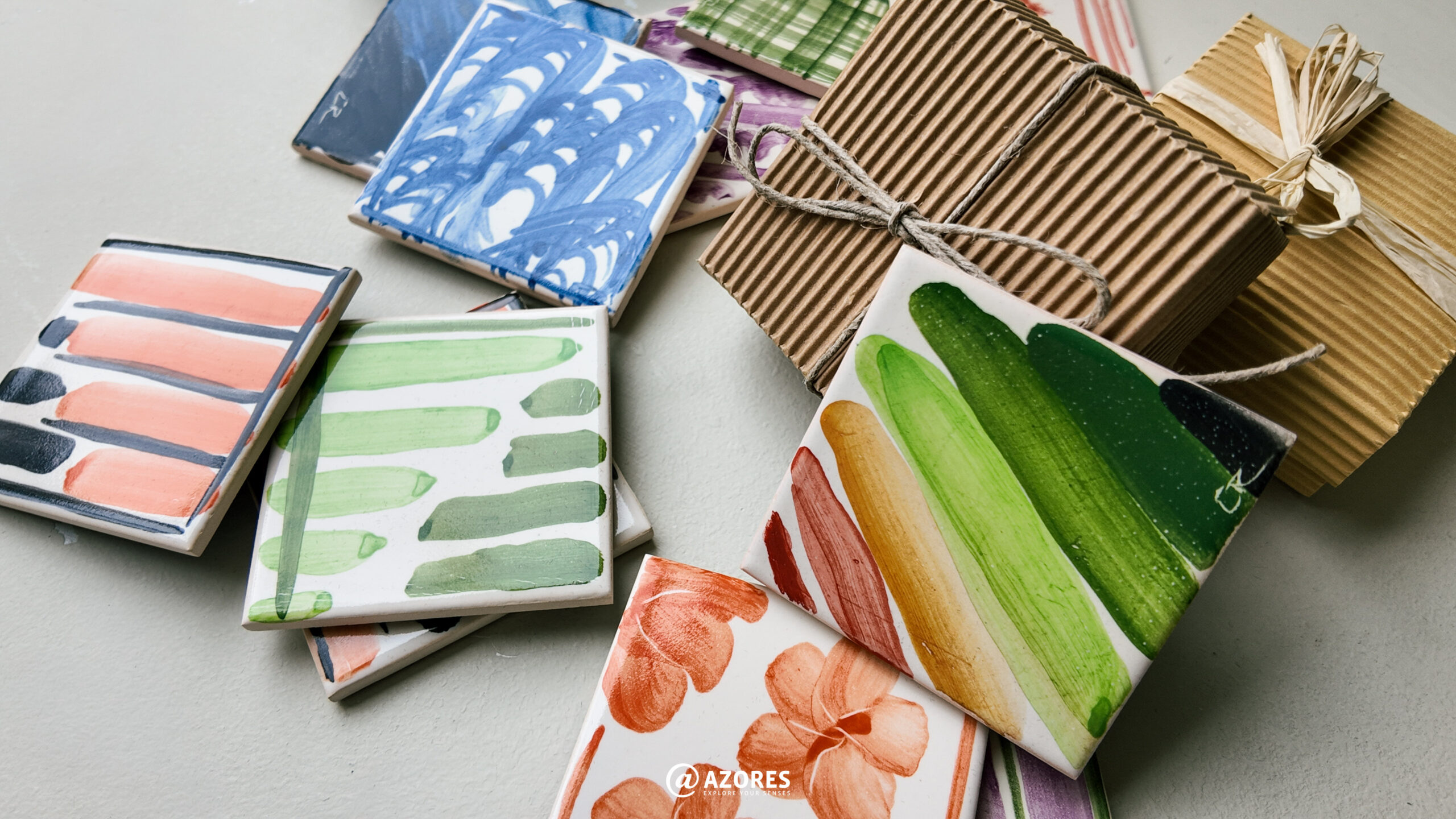 Bases de Copo em Azulejo dos Açores