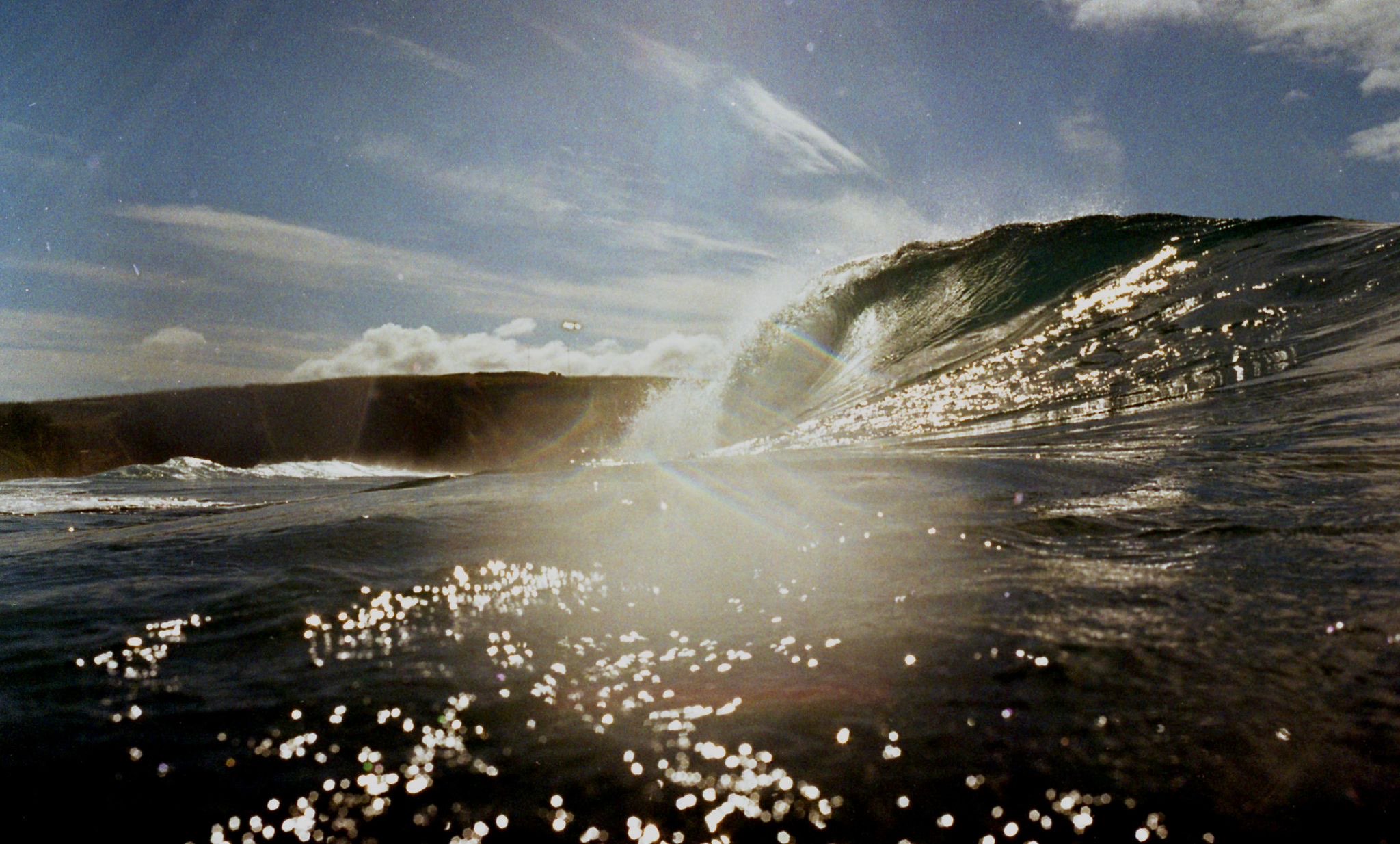 Onda no oceano Atlântico nos Açores