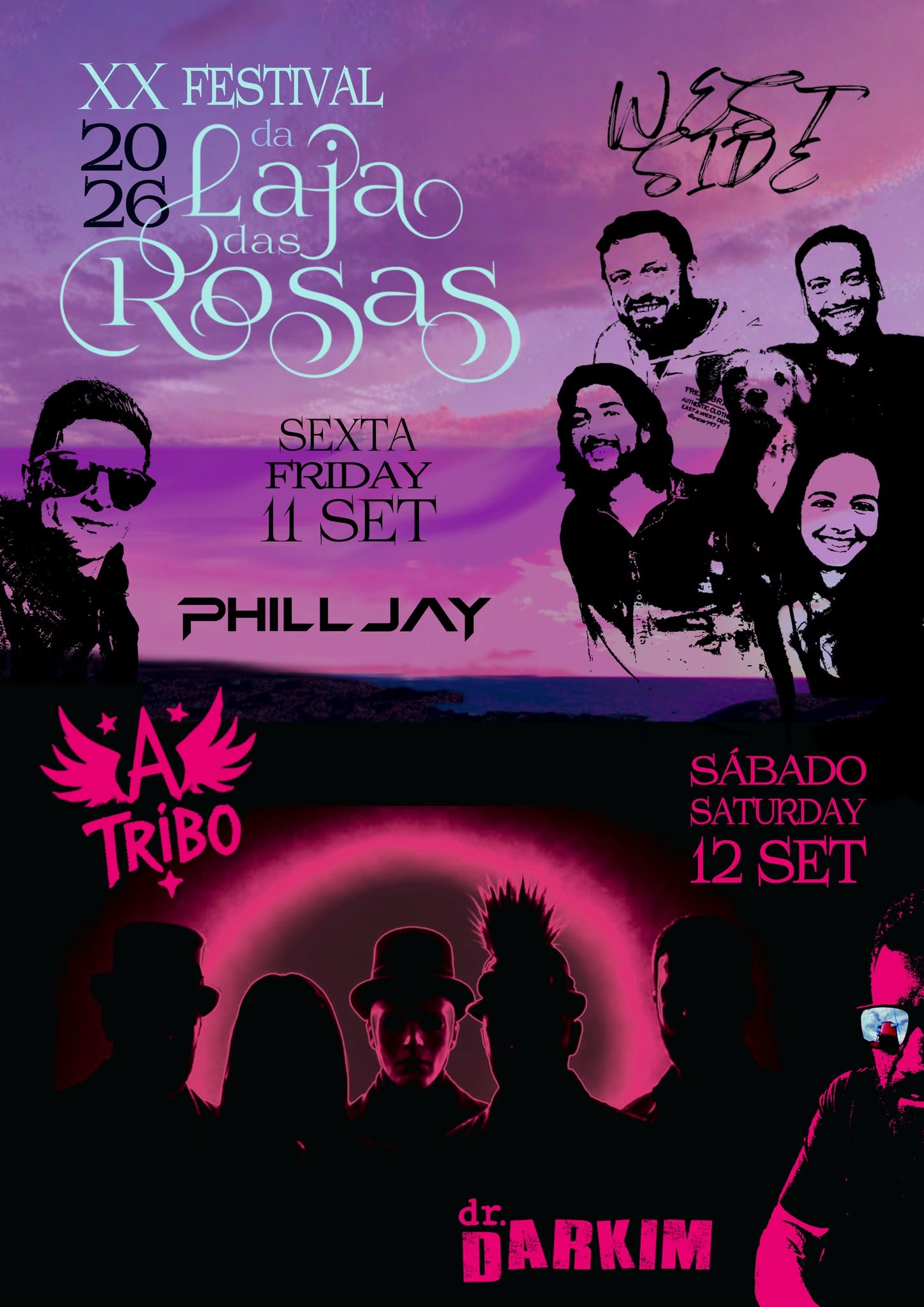 Cartaz do XX Festival da Laja das Rosas